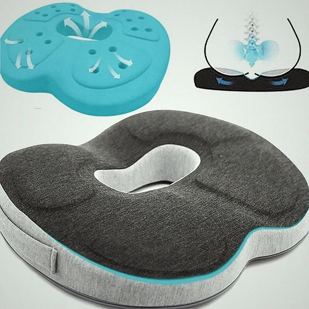 Orthopädisches Sitzkissen Steißbeinkisse Memory Foam Donut Kissen für Rollstuhl