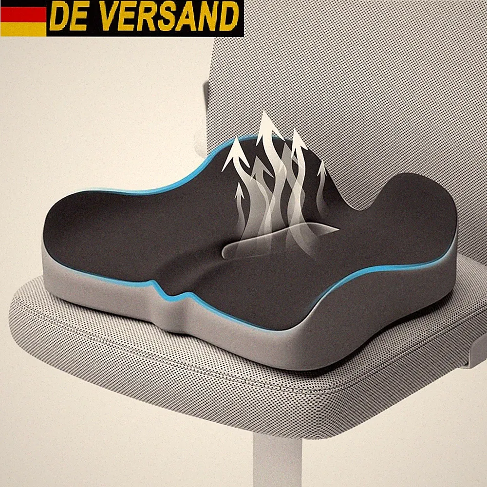 Orthopädisches Sitzkissen Steißbeinkissen Memory Foam Stuhlkissen Sitzerhöhung