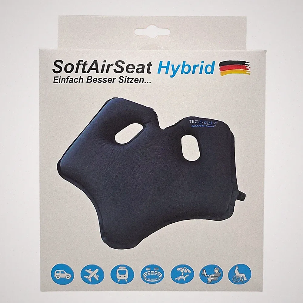 Orthopädisches SoftAir Tecseat Sitzkissen aufblasbar ergonomisch Büro Auto B‑War