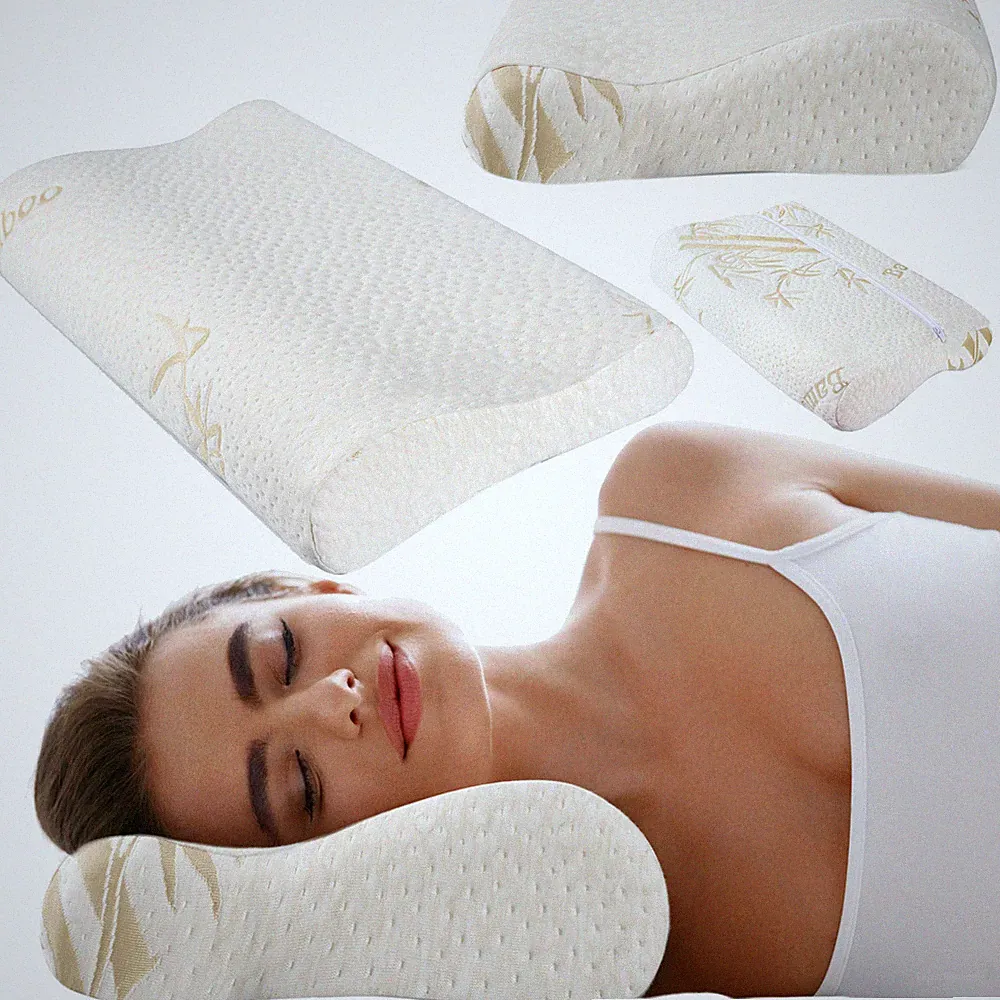 Orthopädisches Viscoschaum Nackenstützkissen Nackenkissen Kopfkissen Memory Foam