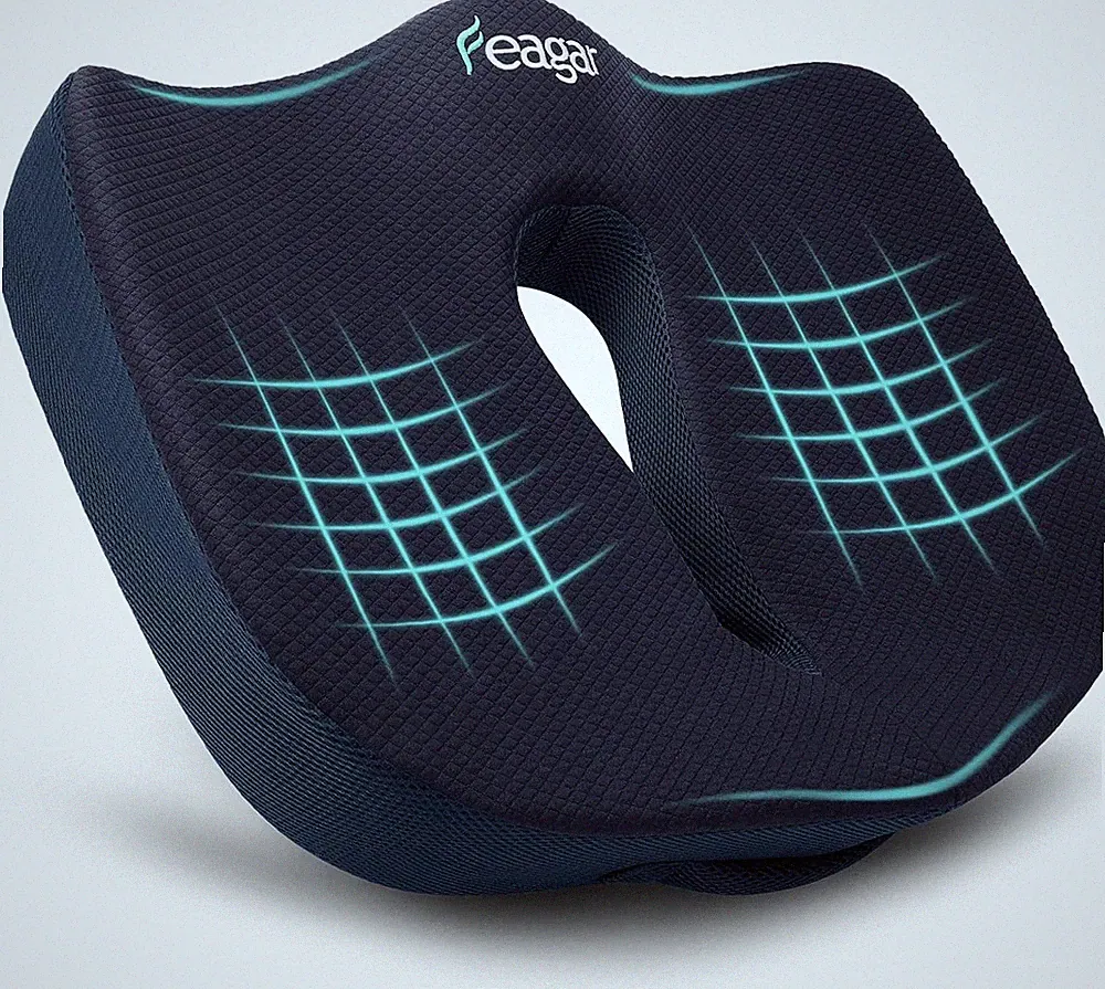 Orthopädisches XXL Memory-Schaum Sitzkissen ergonomisch Steißbein rutschfest