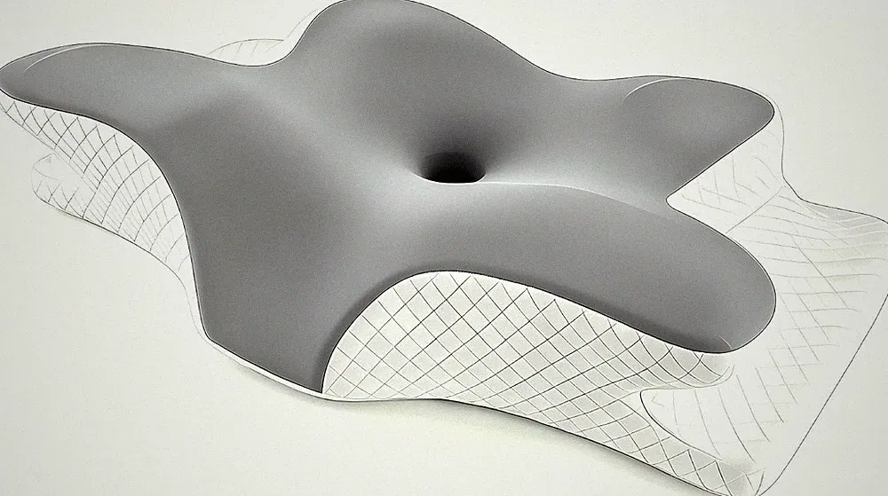 Orthopädisches zervikales Memory Foam Kissen Nackenstütze Kontur Seite Rückenschläfer
