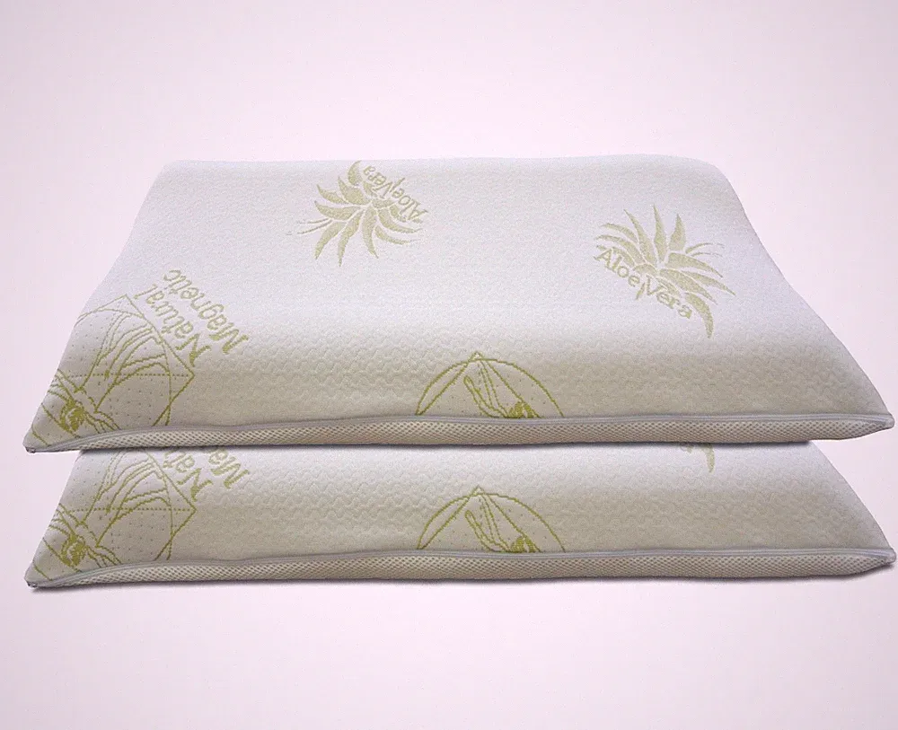 Paar Nackenstützkissen Memory Orthopädisch Mit Aloe Vera 3 D Bezug