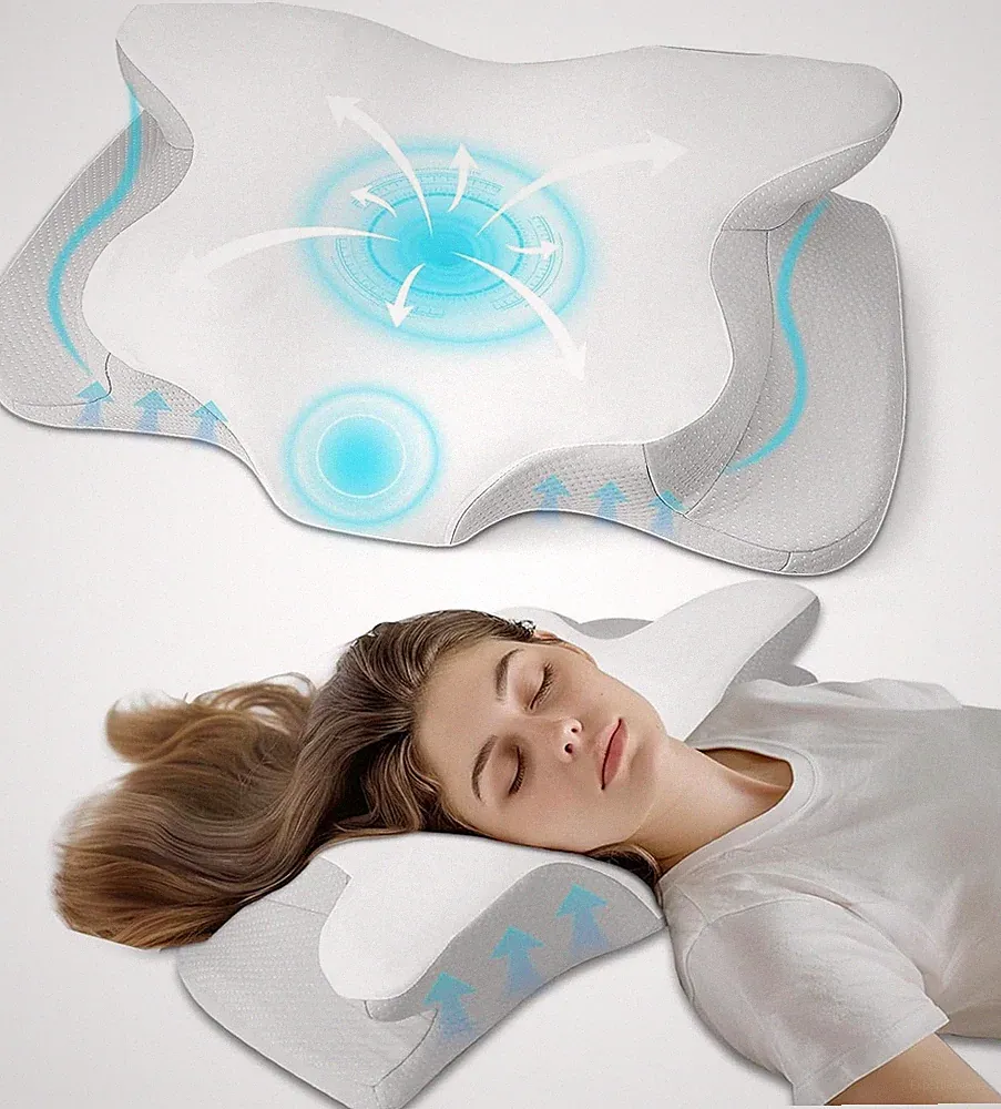 PHYSEN Orthopädisches Kissen, Kopfkissen Nackenkissen aus Memory Foam
