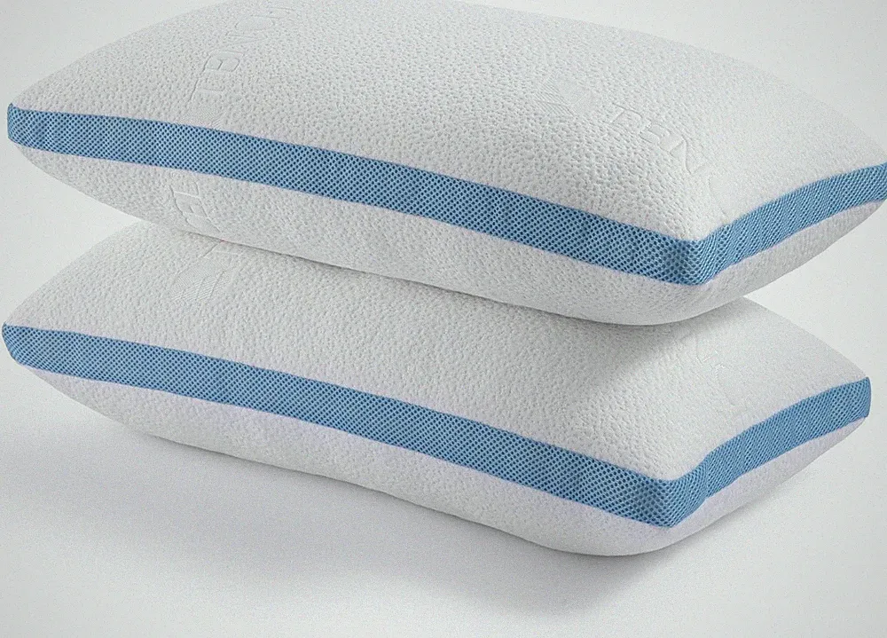 Premium Kopfkissen Memory Foam 40x80 cm Doppelpack Qualitativ Orthopädisch