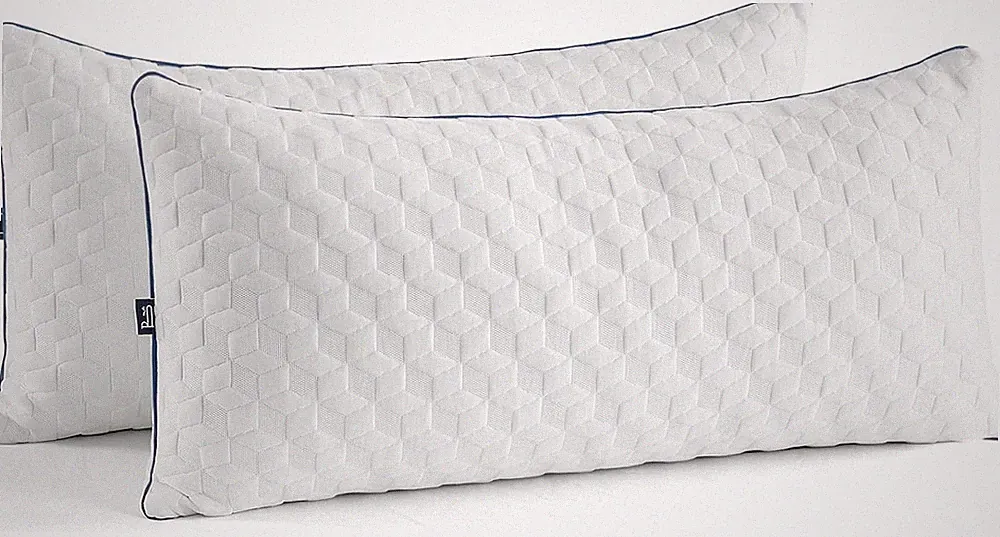 Premium Memory Foam Kissen Doppelpack 40x80cm Waschbar Orthopädisch Atmungsaktiv
