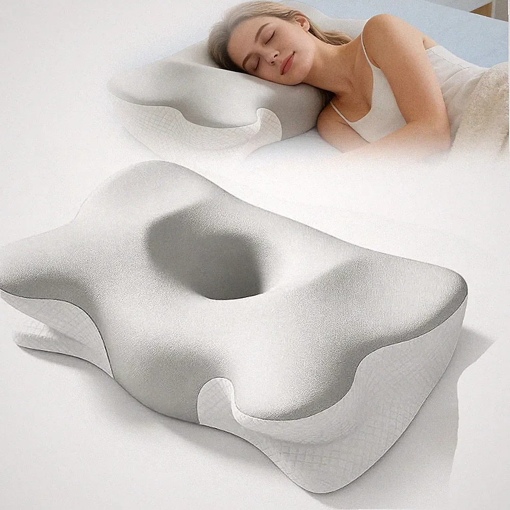 Premium Nackenkissen Memory Foam Kopfkissen Stützkissen Orthopädisch Ergonomisch
