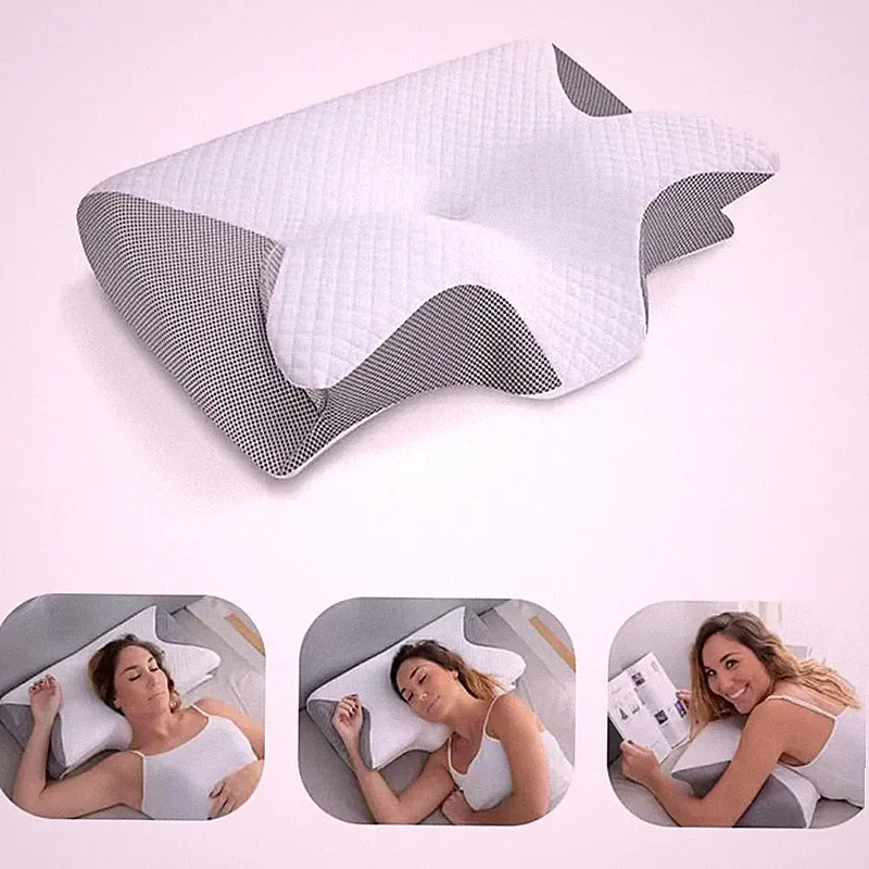 Premium Orthopädisches Memory-Schaum Halskissen – Ergonomische Nackenstütze