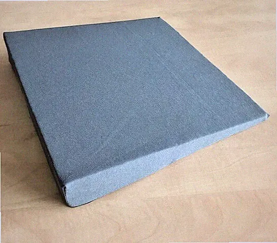 Premium Verbundschaum Keilkissen orthopädisches Sitzkissen grau 40x40x8/1 cm
