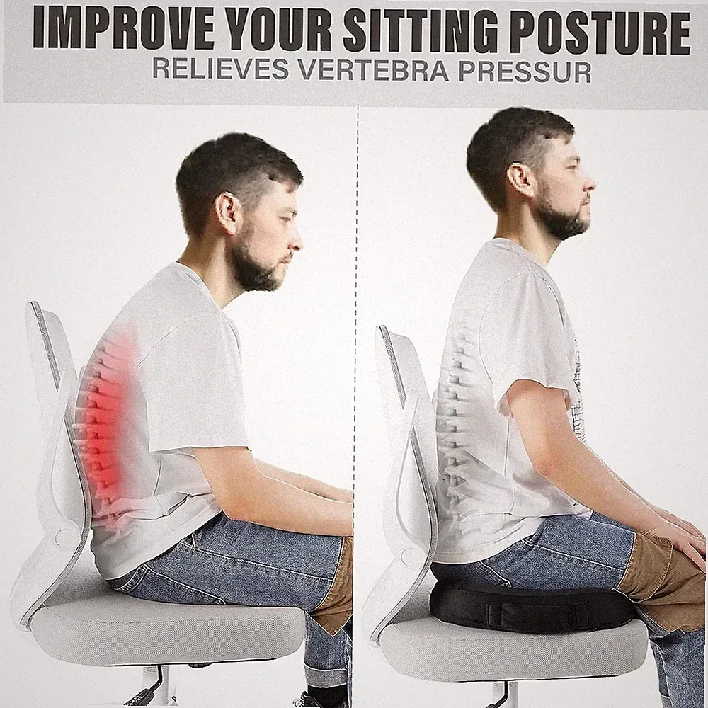 Reise Sitzkissen Memory Foam U-förmig Hüftstütze Orthopädisches Polster