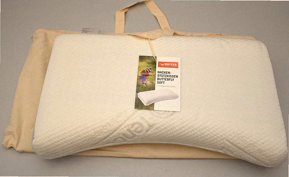 Reiter Nackenstützkissen Butterfly Soft 30x65x11cm Nackenkissen Kopfkissen
