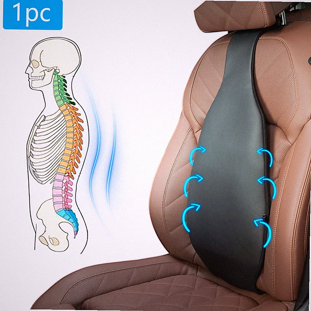 ❤Rückenkissen Lendenkissen Stütze Für orthopädisch Sitzkissen Rückenstütze Auto