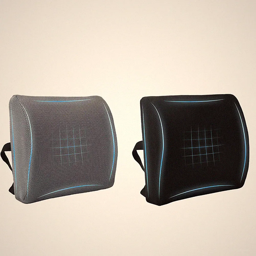 Rückenkissen Orthopädisches Auto Sitzkissen Kissen Viscoschaum 35,5 x 30 x 12 cm