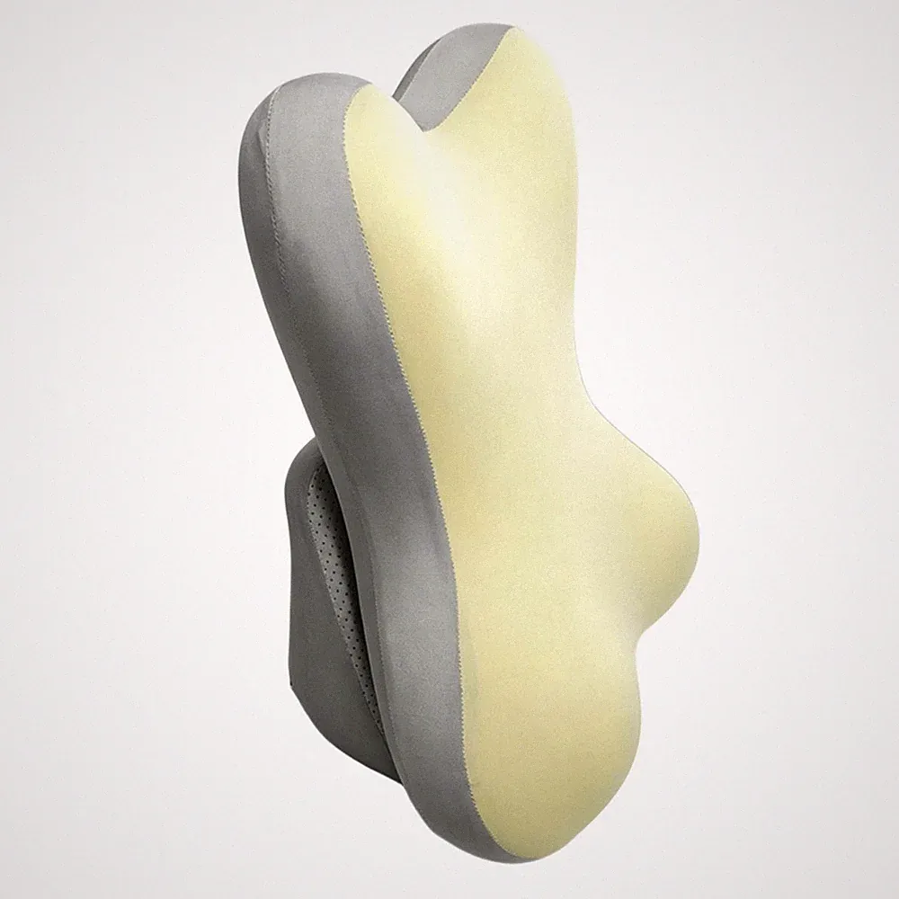 Rückenstützkissen orthopädisch Keilkissen mit Memory-Schaum formstabil für Sofa