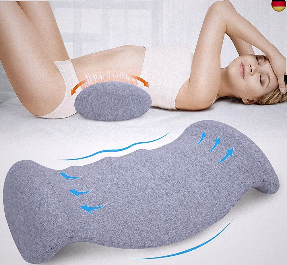 SAHEYER Lendenkissen Orthopädisches Lendenwirbelkissen aus Memory Foam