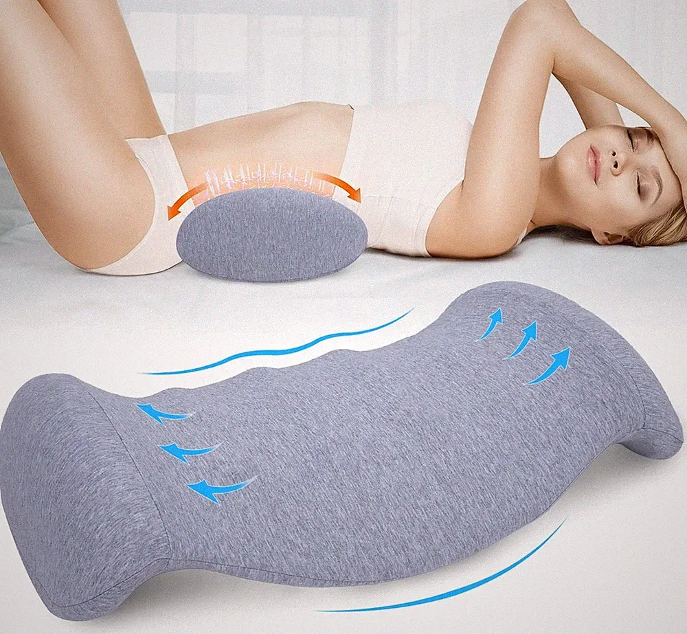 SAHEYER Lendenkissen Orthopädisches Lendenwirbelkissen aus Memory Foam