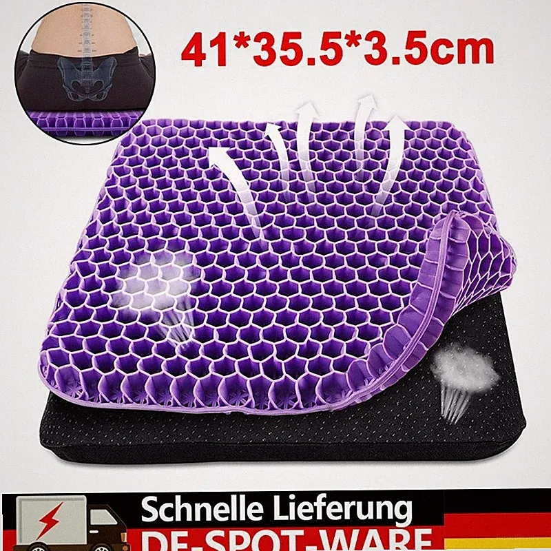 Schaum+ Gel Orthopädisches Sitzkissen Druckentlastungskissen Steißbeinkissen DHL