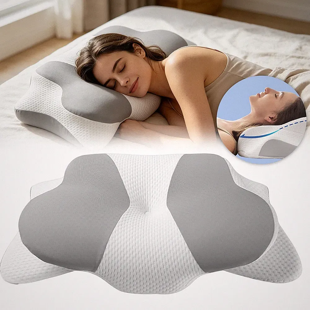Schlafkissen Memory Foam Kissen Seitenschläferkissen Waschbar Weich Orthopädisch