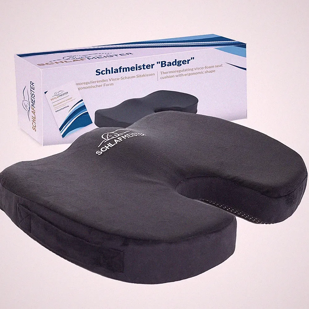 SCHLAFMEISTER Badger orthopädisches Sitzkissen OEKO-TEX zertifiziert 550 g