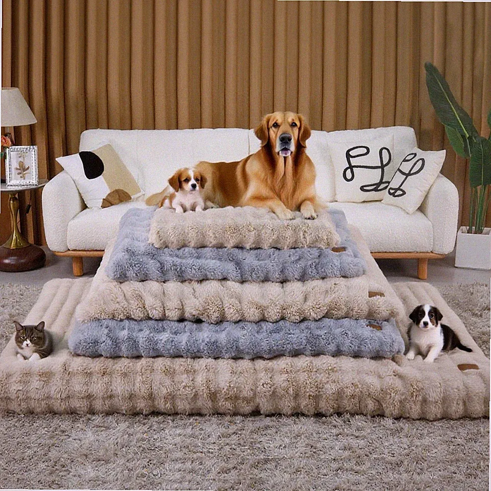Schlafplatz Hundebett Tierbett Hundekissen Katzenbett Hundematratze Weich Plüsch