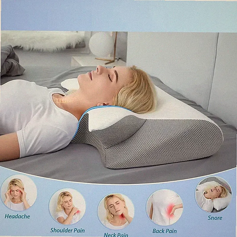 Schmetterling Memory Foam Nackenstützkissen Orthopädisches Schlafkissen UK