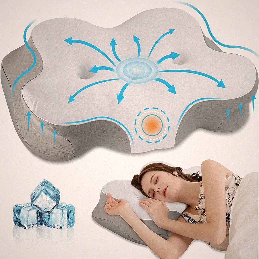 Schönheitskissen Nackenstützkissen, Kopfkissen Memory Foam, Kissen Seitenschläfe