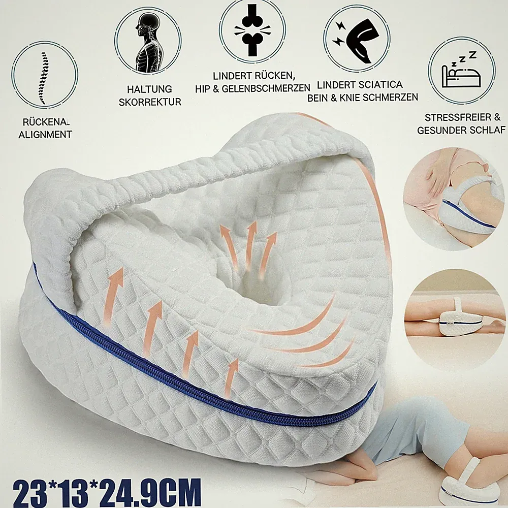 Seitenschläferkissen Ergonomisches Beinkissen Orthopädisches Memory Foam Ideal