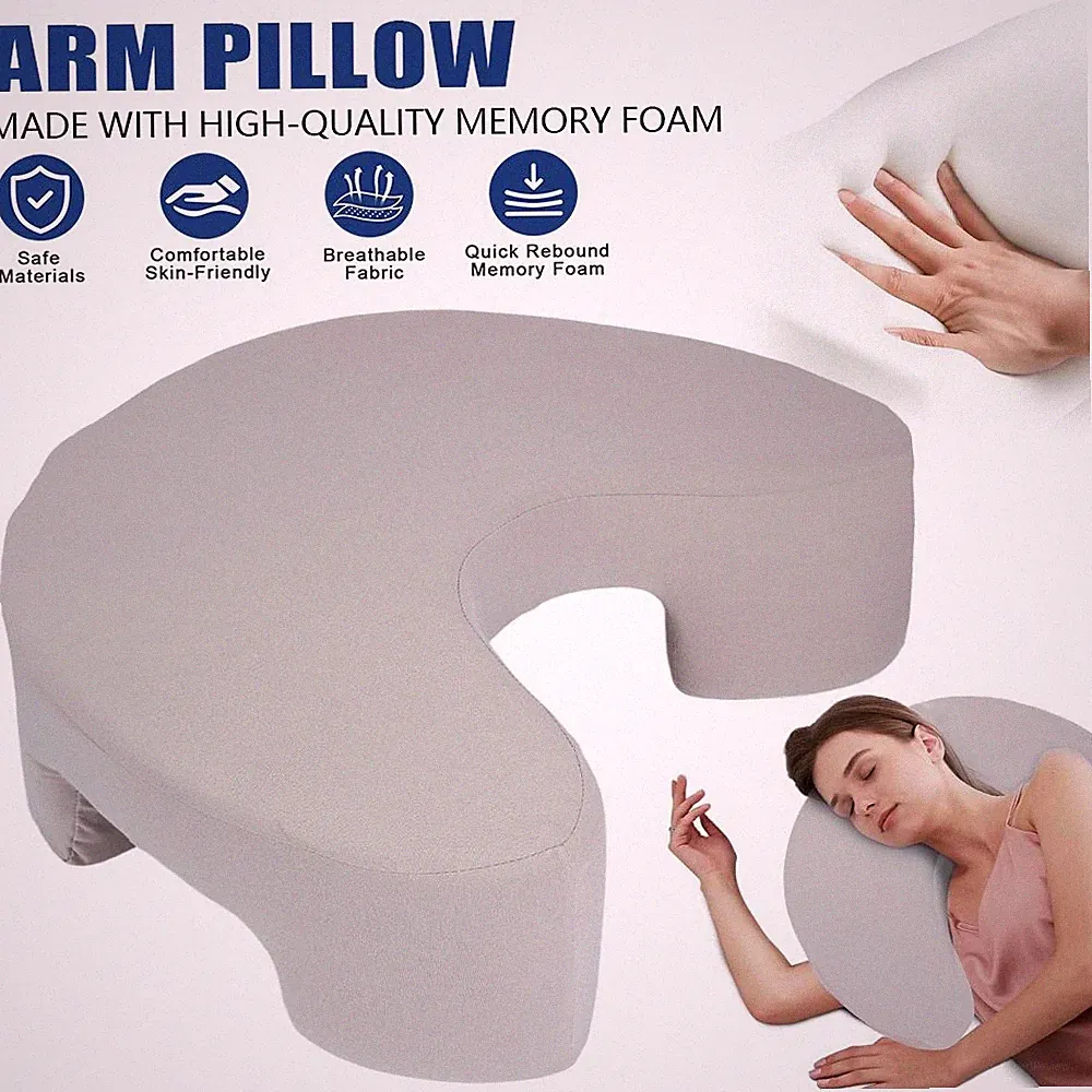 Seitenschläferkissen mit Armloch Orthopädisches Memory Foam Nackenstützkissen