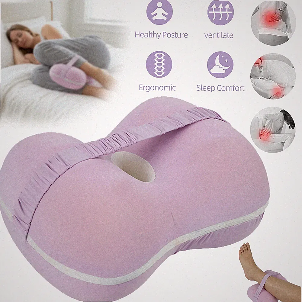 Seitenschläferkissen Orthopädisches Kissen Bein-Kissen Memory Foam Kniekissen