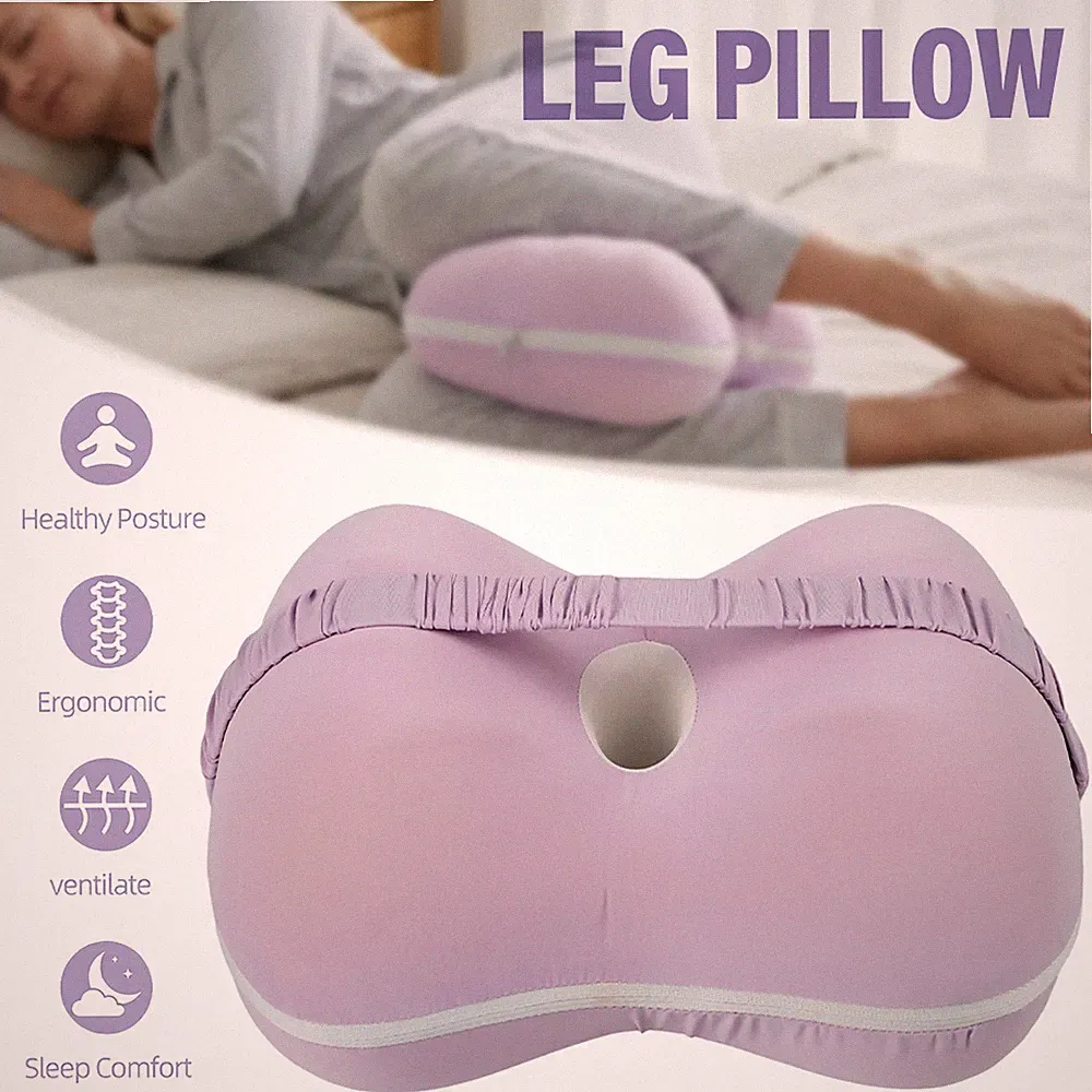 Seitenschlafen Kniekissen Memory-Foam Kniekissen Orthopädisches Bein-Kniekissen