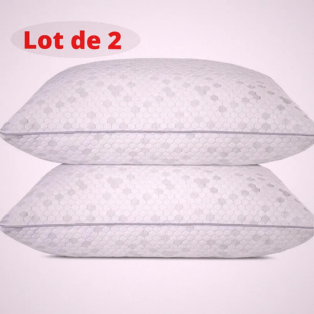 Set 2 Memory-Kissen Form 50x70 cm Ergonomisch Nacken Schmerzfrei