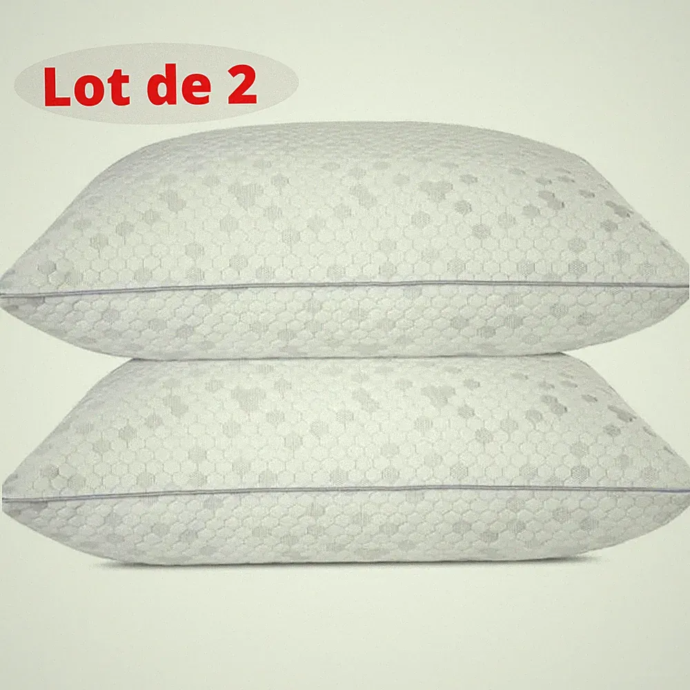 Set 2 Memory-Kissen Form 50x70 cm Ergonomisch Nacken Schmerzfrei