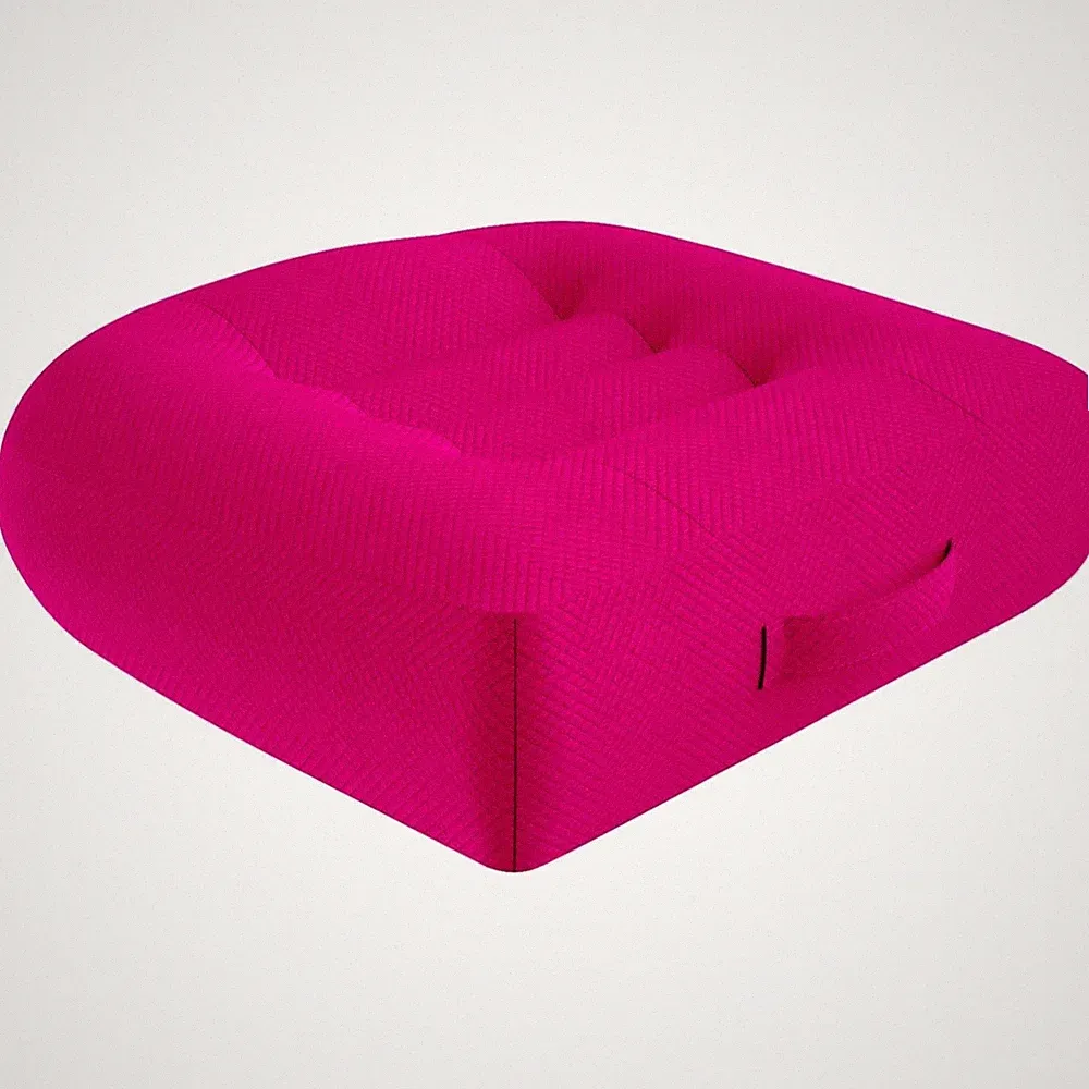 Sitzauflage Ergonomisch Orthopädisches Sitzkissen 40x40 für Stühle Sofa Rosa