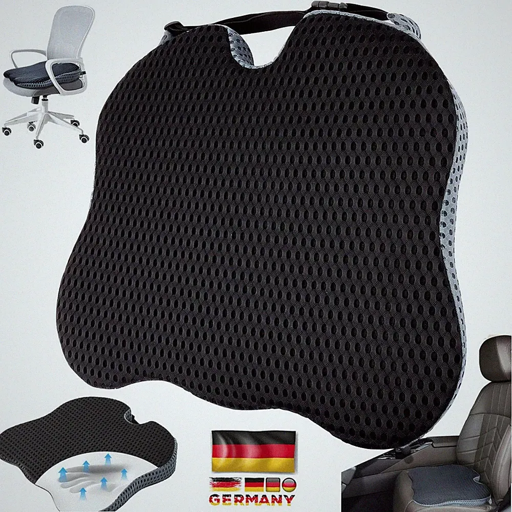 Sitzkeilkissen Stuhlkissen Autositzkissen Bürostuhlkissen 47 cm x 42 cm x 8/2 cm