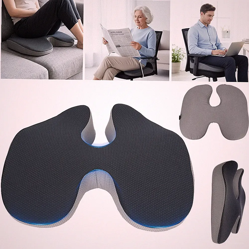 Sitzkissen Bürostuhl Orthopädisch Ergonomisches Steißbeinkissen Memory Foam Auto