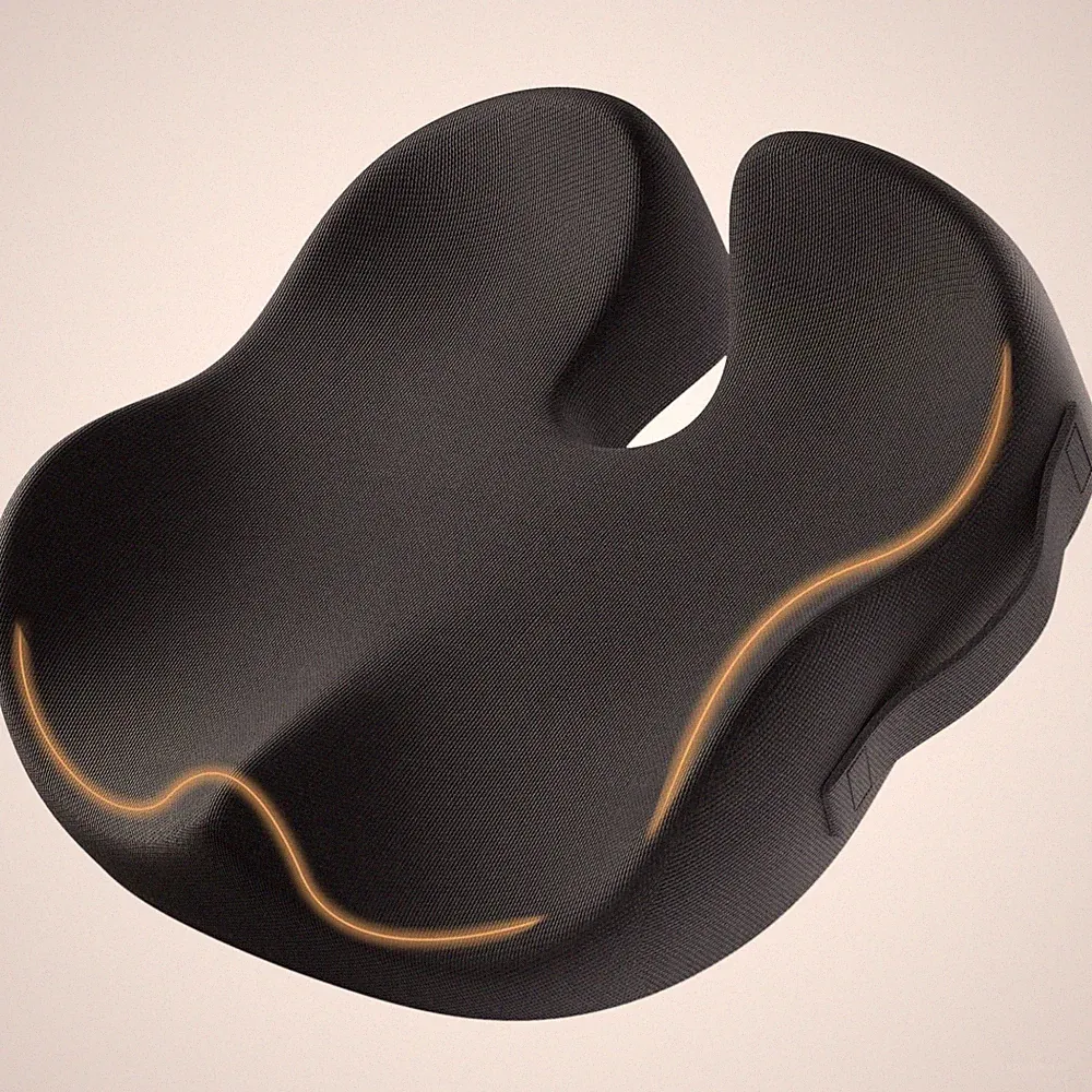 Sitzkissen Bürostuhl Orthopädisch Memory Foam Bezug rutschfest ergonomisch