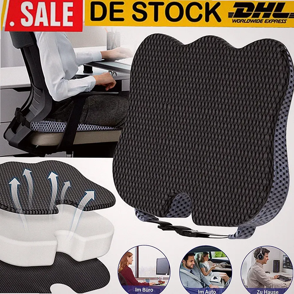 Sitzkissen Keilkissen Auto Orthopädisches Sitzerhöhung Sitzkeil Sitzkeilkissen