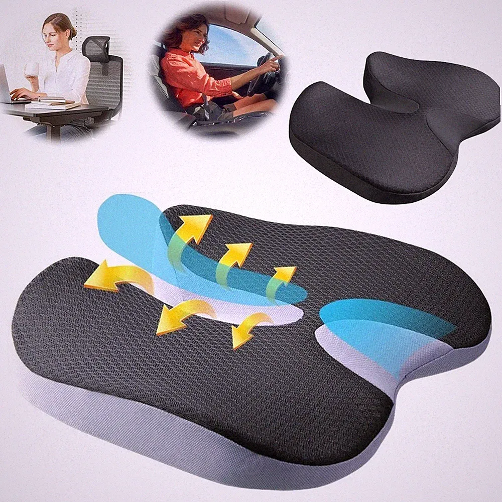 Sitzkissen Memory Foam Keilkissen Steißbeinkissen Orthopädisches Sitzkissen