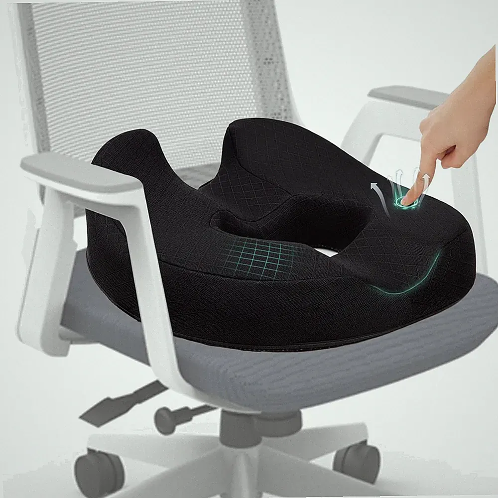 Sitzkissen Orthopädisch, Donut Sitzring, Memory Foam, Steißbein, Tragbar