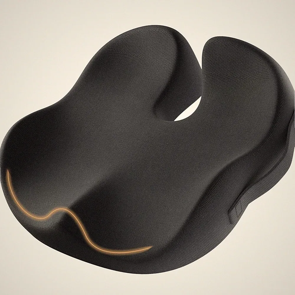 Sitzkissen Orthopädisch Ergonomisch Memory Foam Black Autositze Rollstuhl