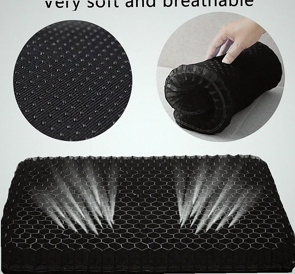 Sitzkissen orthopädisch - Ergonomisches Memory Foam Kissen für Bürostuhl, Auto