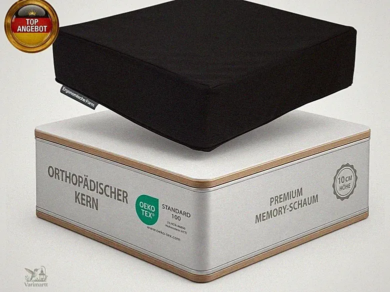 Sitzkissen Orthopädisch - Ergonomisches Sitzkissen Stuhl Sitzerhöhung 10 cm