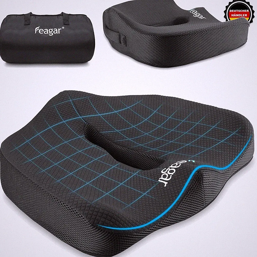 Sitzkissen Orthopädisch Memory Foam Bürostuhl Autositz Reisekissen