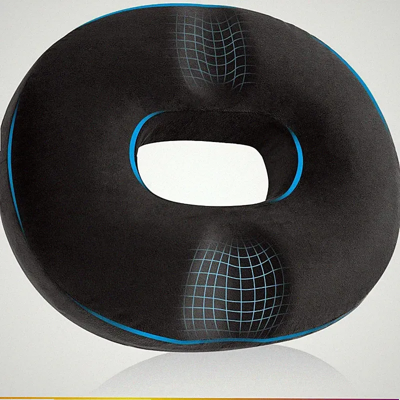 Sitzkissen Orthopädisch Memory Foam Ergonomisch 45 x 40 x 9 cm Schwarz für
