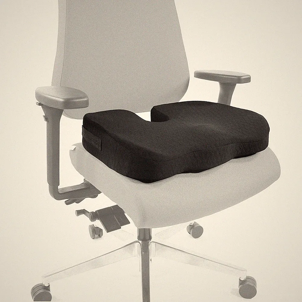 Sitzkissen Orthopädisch Memoryschaum Stuhlkissen Gel Stoff MEDISIT II hjh OFFICE