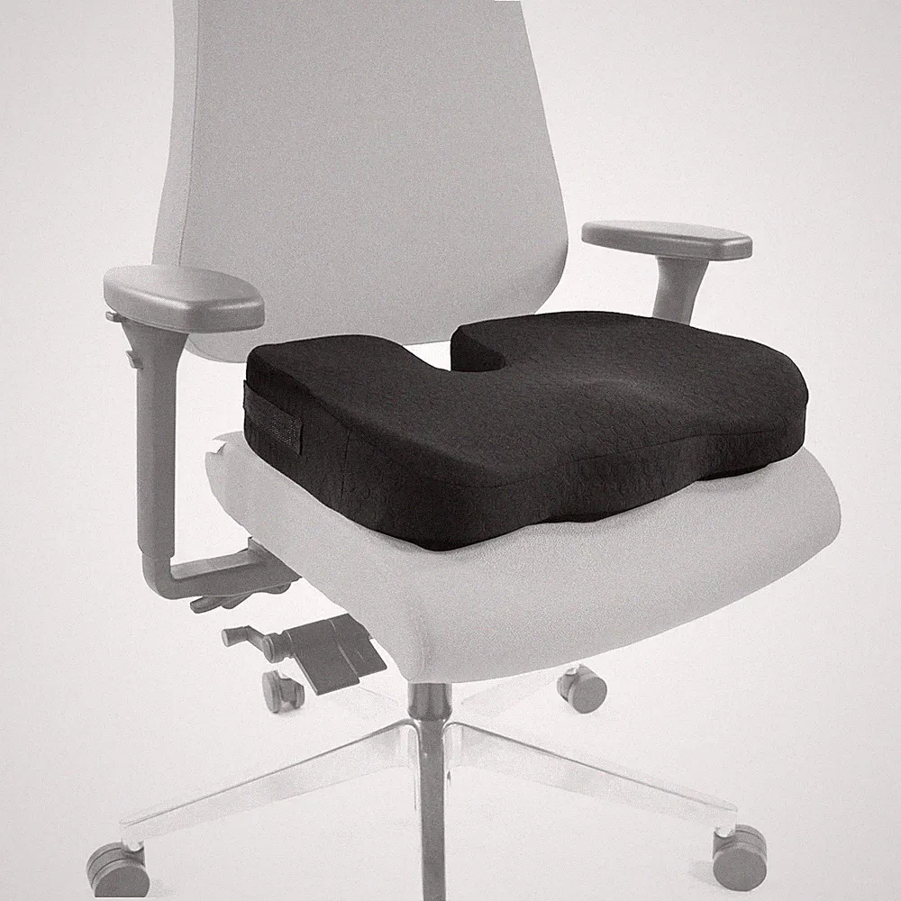 Sitzkissen Orthopädisch Memoryschaum Stuhlkissen Gel Stoff MEDISIT II hjh OFFICE
