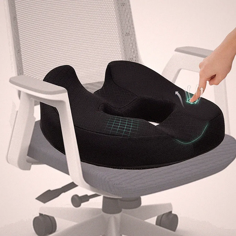 Sitzkissen Orthopädisch Sitzring Hämorrhoiden Donut Memory Foam Büro Auto