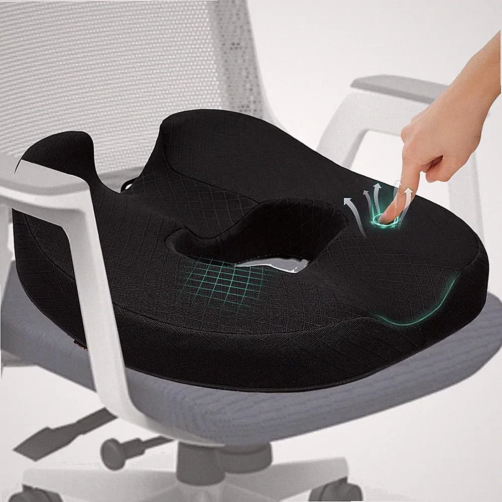 Sitzkissen Orthopädisch Sitzring Hämorrhoiden Steißbein Donut Memory Foam