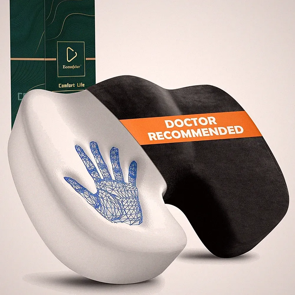 Sitzkissen orthopädisch Sitzring Steißbein Ergonomisch Memory Foam