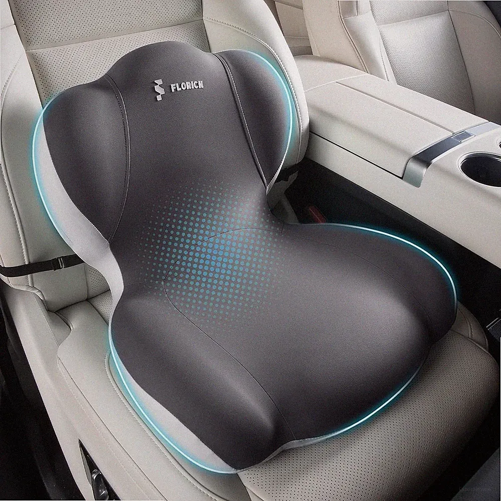 Sitzkissen Orthopädisch und Lendenstützkissen MemorySchaum Ergonomisches Sitz...